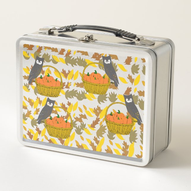 Autumn Pumpkin back to School Kids Lunch Box (Vorderseite)