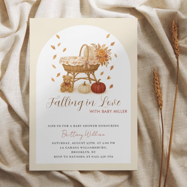 Autumn Pumpkin Boho Baby Shower Einladung (Von Creator hochgeladen)