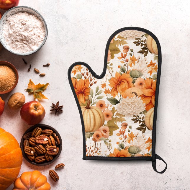 Autumn Pumpkin Bouquet Design Ofenhandschuh (Von Creator hochgeladen)