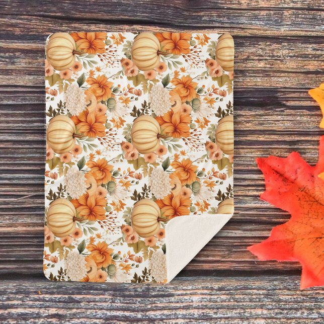 Autumn Pumpkin Bouquet Design Sherpadecke (Von Creator hochgeladen)