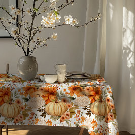 Autumn Pumpkin Bouquet Design Tischdecke