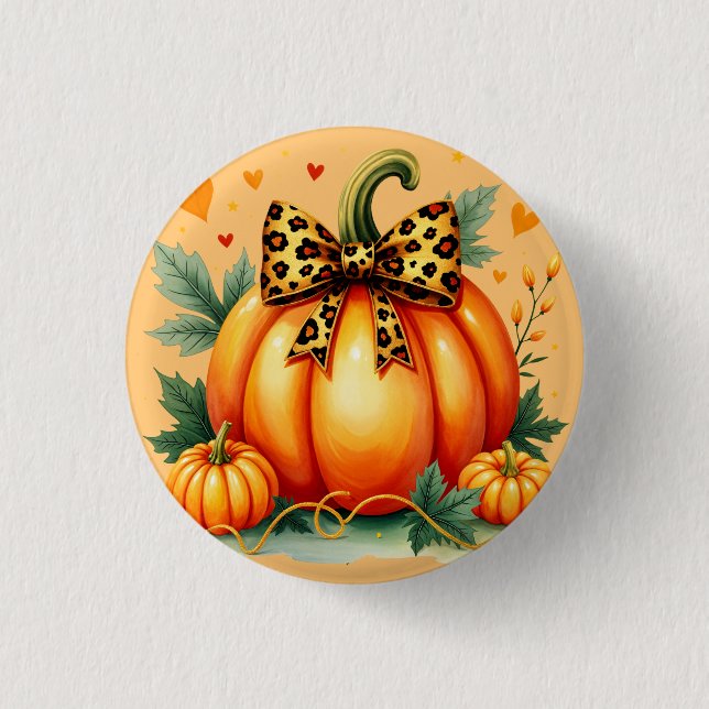 Autumn Pumpkin Button (Vorderseite)