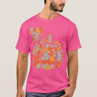 Autumn Pumpkin Fall Harvest Polka Dot Internationa T-Shirt