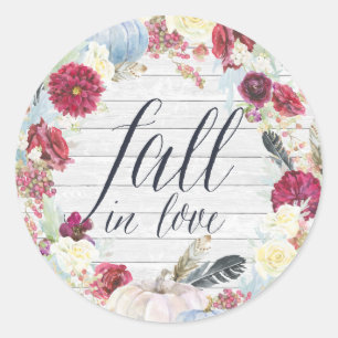 Autumn Pumpkin "Fall in Liebe" Stickers