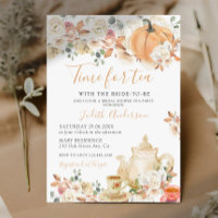 Autumn Pumpkin Floral Time for Tee Brautparty