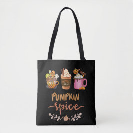 Autumn Pumpkin Gewürzkaffee Halloween Tote Tasche