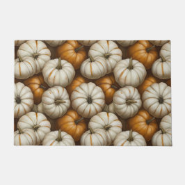 Autumn Pumpkin Harvest Pattern | Rustikaler Fall Fußmatte
