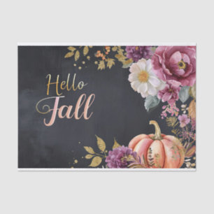 Autumn Pumpkin Herbstlaubs Rustic Decoupage Seidenpapier