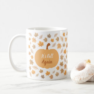 Autumn Pumpkin It's Fall Again Kaffeetasse