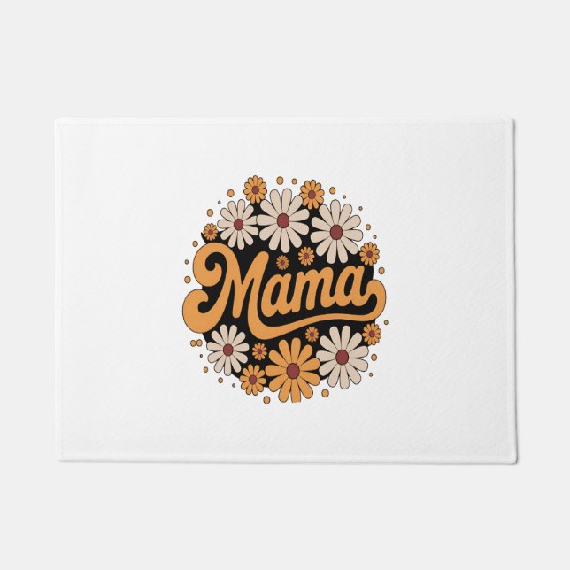 Autumn Pumpkin Mama Fußmatte (Vorderseite)