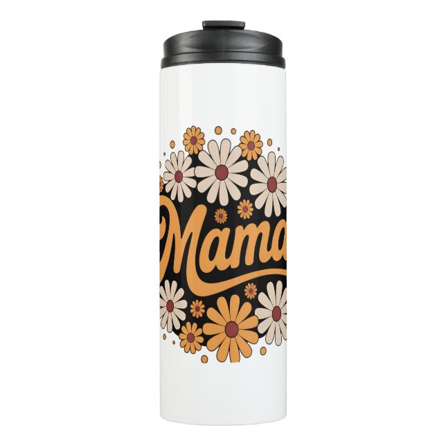 Autumn Pumpkin Mama Thermosbecher (Vorderseite)