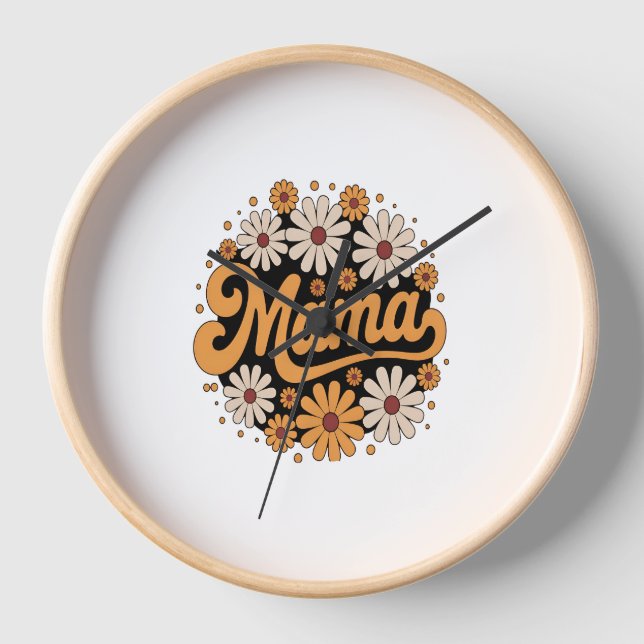 Autumn Pumpkin Mama Uhr (Vorderseite)