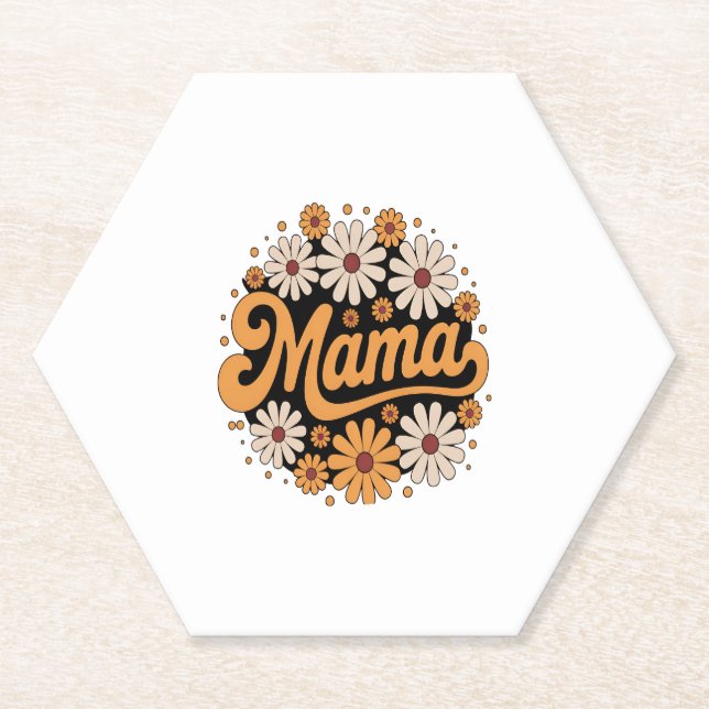Autumn Pumpkin Mama Untersetzer (Vorderseite)