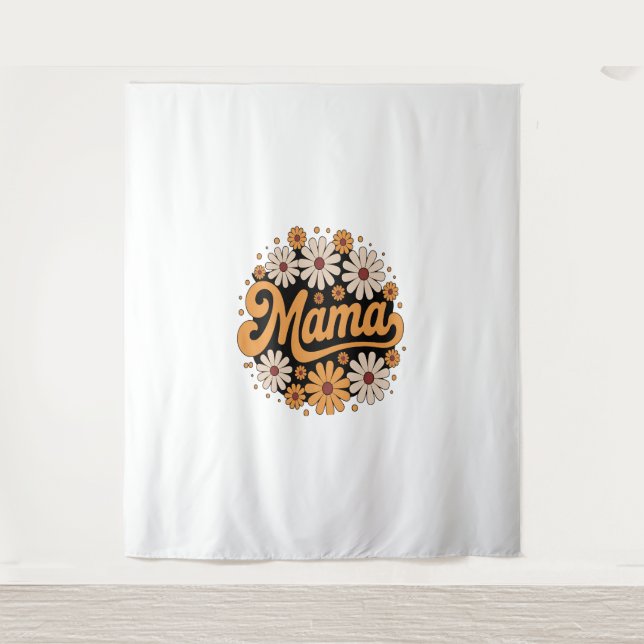 Autumn Pumpkin Mama Wandteppich (Vorderseite)