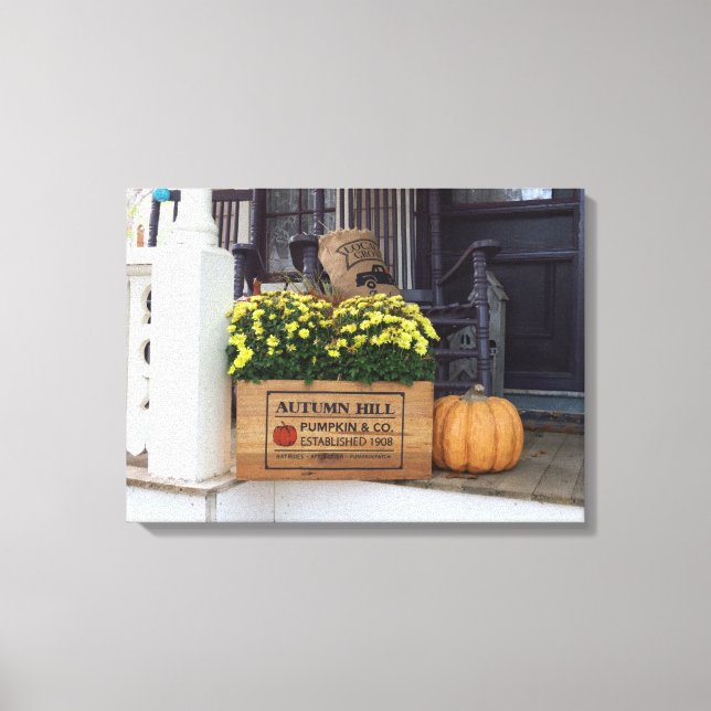 Autumn Pumpkin - Martha's Vineyard Leinwanddruck (Vorderseite)