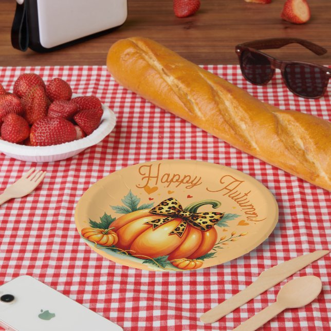 Autumn Pumpkin Pappteller (Picknick)