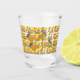 Autumn Pumpkin Pattern Shot Glass Party Favor Schnapsglas