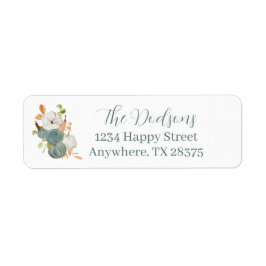 Autumn Pumpkin Return Address