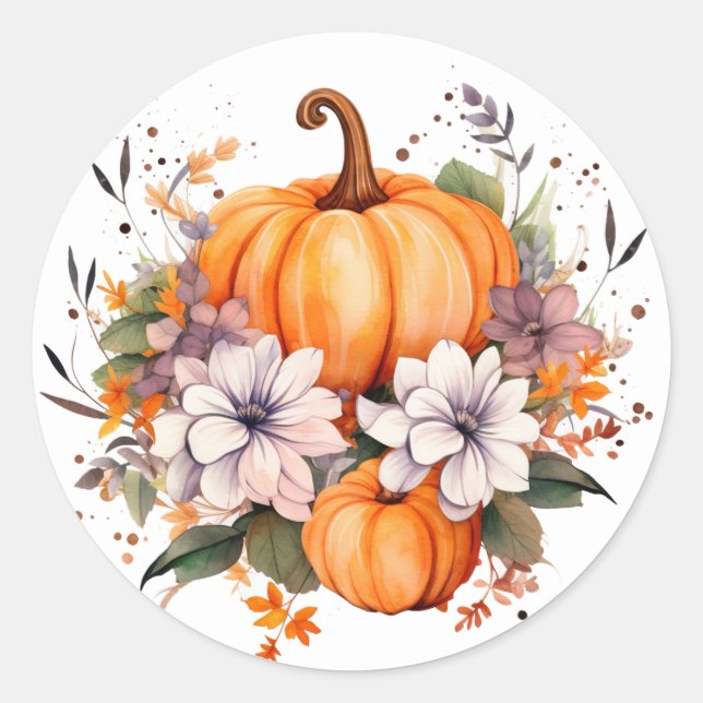 Autumn Pumpkin Stickers (Vorderseite)