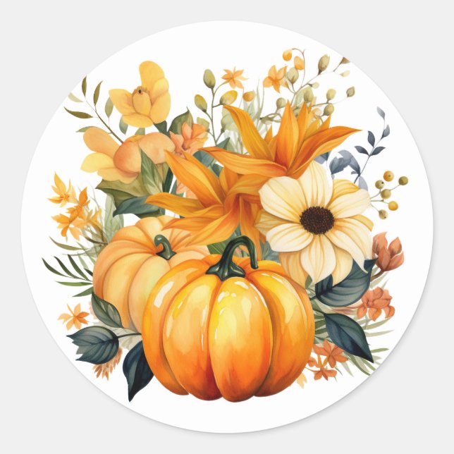 Autumn Pumpkin Stickers (Vorderseite)