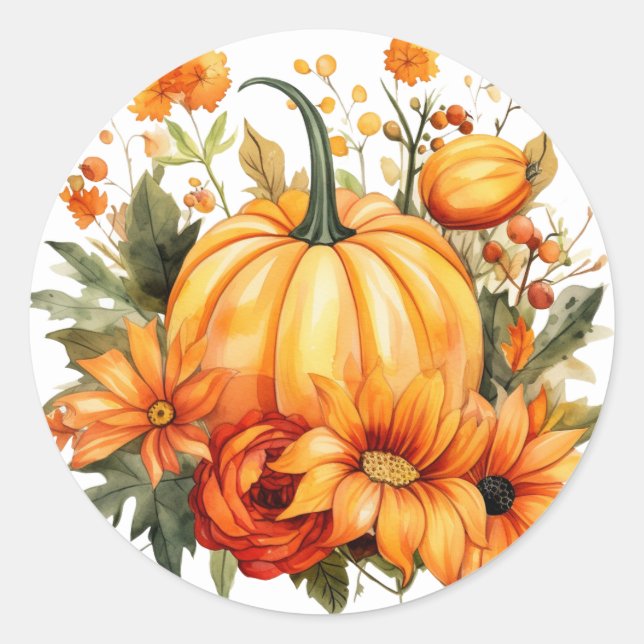Autumn Pumpkin Stickers (Vorderseite)