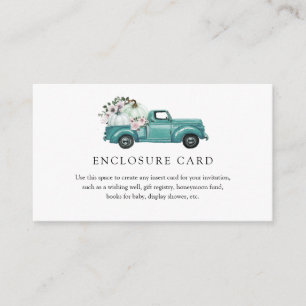 Autumn Pumpkin Truck Enclosure Card Begleitkarte