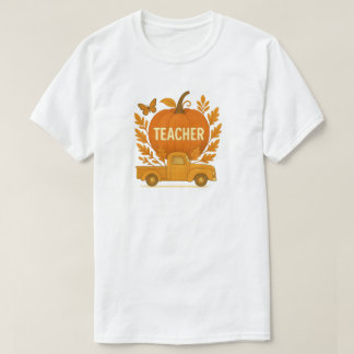 Autumn Pumpkin Truck for Teachers T-Shirt