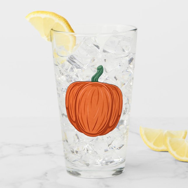 Autumn Pumpkins Glas (Vorderseite Ice)