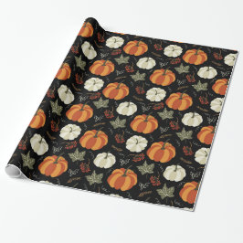 Autumn Pumpkins Muster Geschenkpapier