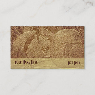 Autumn Pumpkins Nature Business Card Visitenkarte