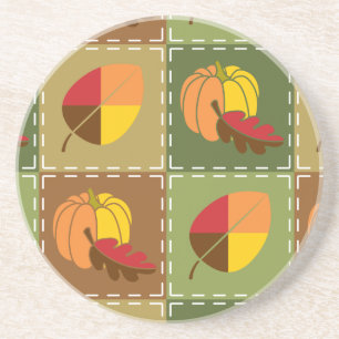 Autumn Quilt Sandstone Untersetzer