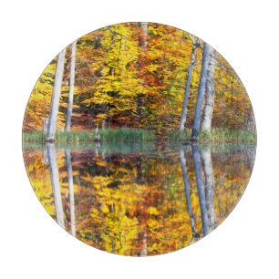 Autumn Reflection Schneidebrett