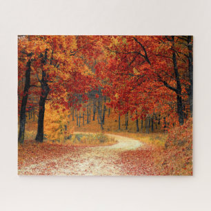 Autumn Road Jigsaw Puzzle