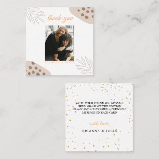 Autumn Rustic Burgundy Calligraphy Foto vielen Dan Mitteilungskarte