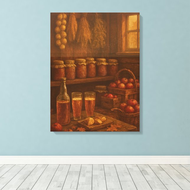 Autumn’s Reward - Golden Harvest Celebration Leinwanddruck (Insitu (Holzboden))