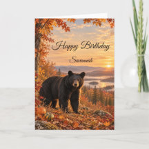 Autumn Schwarzbär Geburtstag
