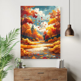 Autumn Serene Beautiful Nature Landscape Poster