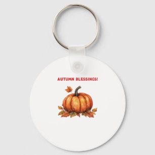 Autumn Sessings Pumpkin mit Herbstlauben Classic Schlüsselanhänger