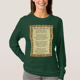 Autumn Song Erntedank Gedicht T-Shirt