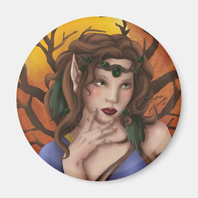 Autumn Splendor Fairy Magnet (Vorne)