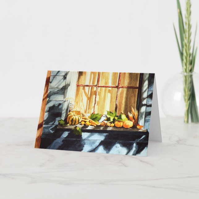 Autumn Splendor Feiertagskarte (Vorderseite)