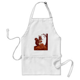 🐿️ Autumn Squirrel Standard Apron Schürze
