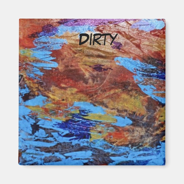 "Autumn Streams" Magnet de lave-vaisselle Abstrait (Devant)