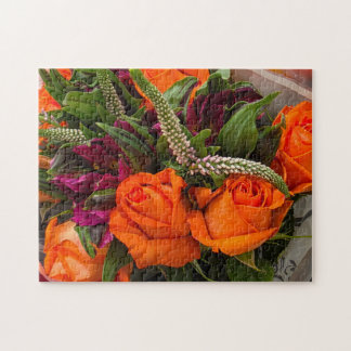 Autumn Sunset Bouquet Puzzle, 11" x 14", 252 pcs