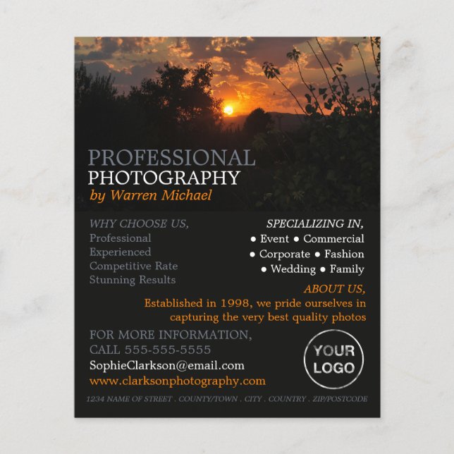 Autumn Sunset, Fotografy, Fotograf mieten Flyer (Vorne)