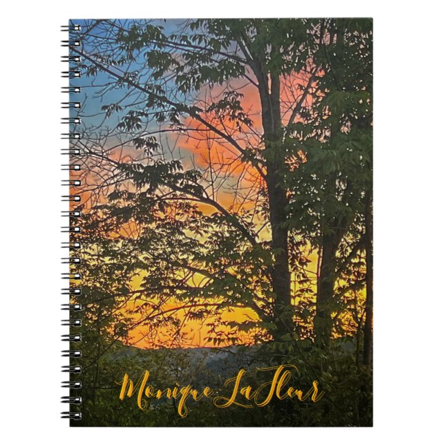 "Autumn Sunset" SpiralNotebook Notizblock (Vorderseite)