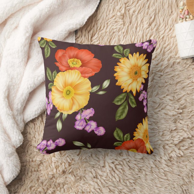Autumn Symphony - Floral Design Kissen (Decke)