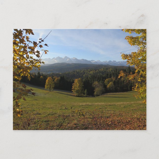 Autumn Tatras Poster Postkarte (Vorderseite)