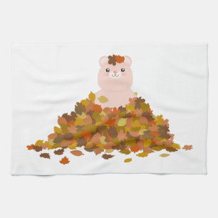 Autumn Teddybear 2 Geschirrtuch