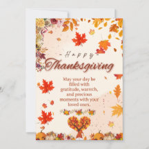 Autumn Thanksgiving Greeting Card